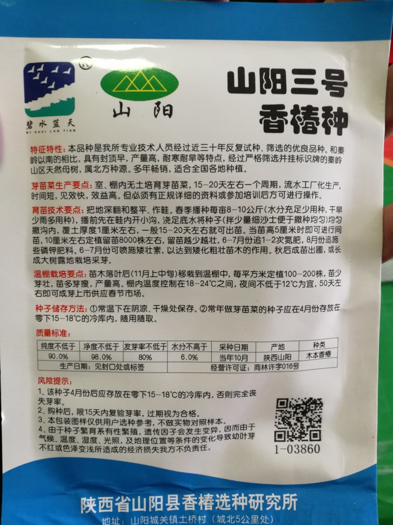 【精品】红油香椿种子香味足口感好叶片鲜艳大红