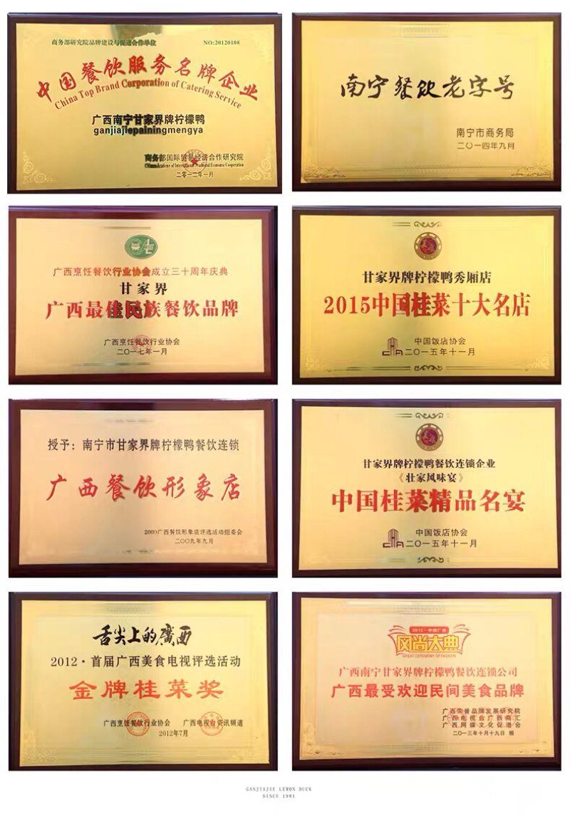 甘家界柠檬鸭翅
