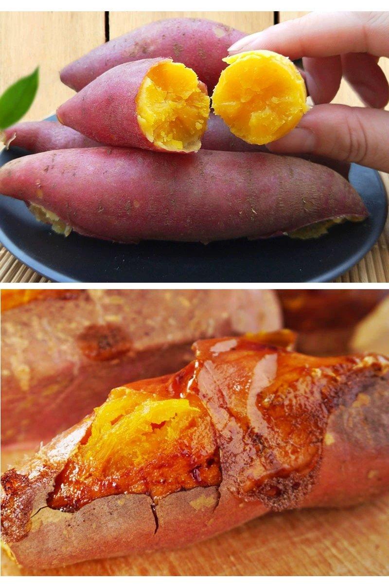 沂蒙香薯沙地红薯新鲜个大红心蜜薯农家自种大香薯5斤烤地瓜