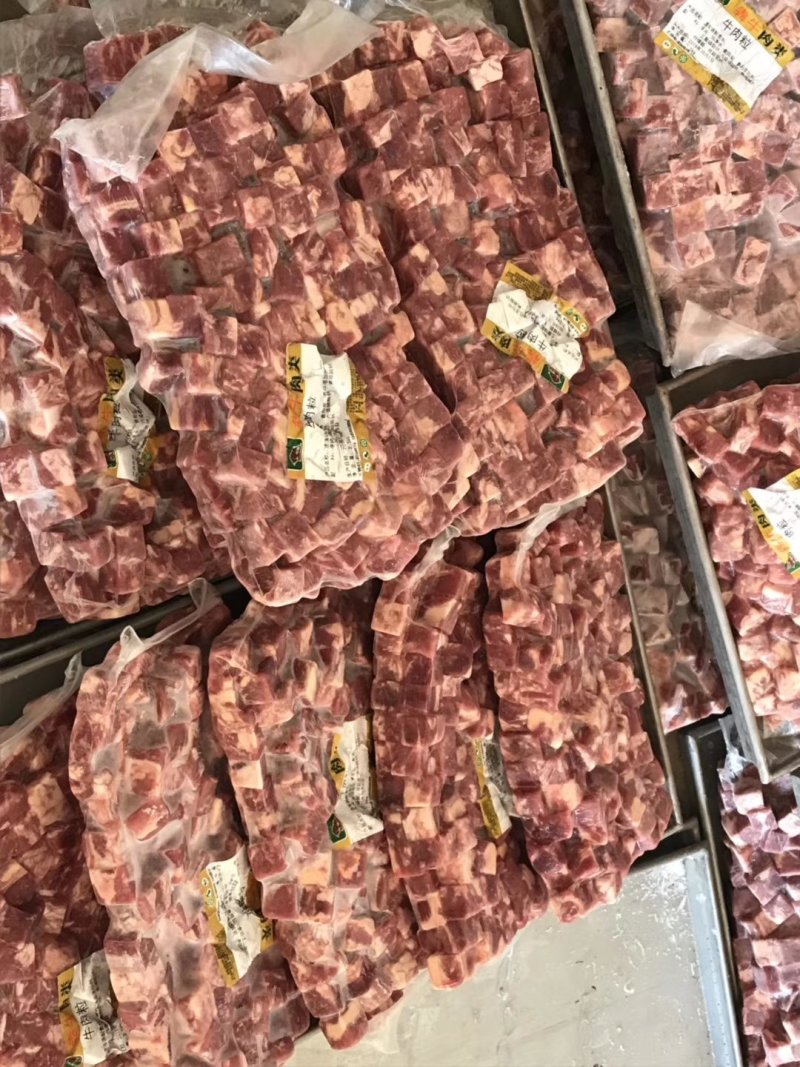 高品质精品牛肉粒源头厂家口感好，品质佳，谷饲好原料