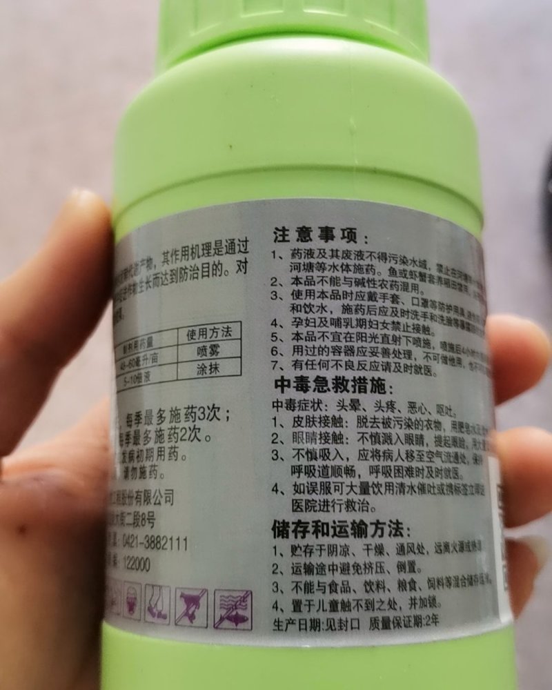 四霉素猕猴桃溃疡芒果角斑番茄溃疡真细菌病害防治