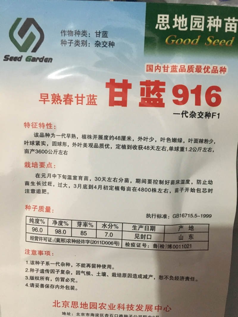 特价甘蓝种子处理，916.**等品种
