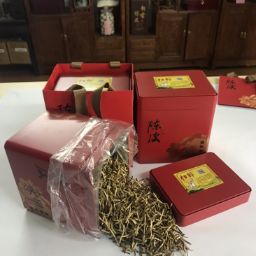 包邮正宗新会核心产区东甲村5年陈皮丝礼盒装送礼佳品