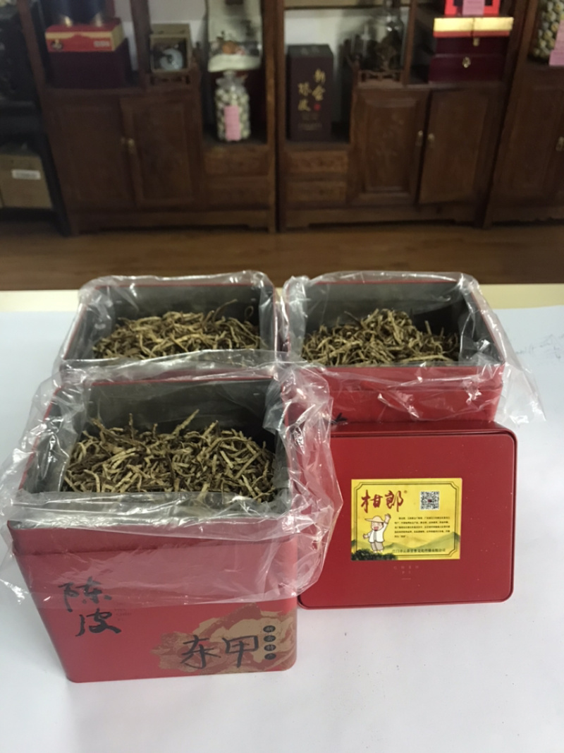 包邮正宗新会核心产区东甲村5年陈皮丝礼盒装送礼佳品