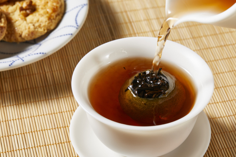 正宗新会小青柑装正宗云南普洱熟茶美泉金丹柑普茶