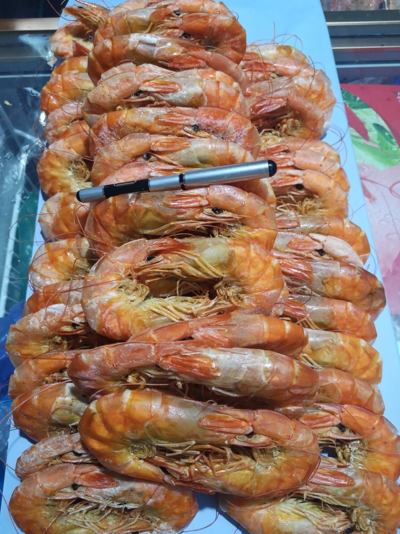 硬壳大对虾干大海的味道