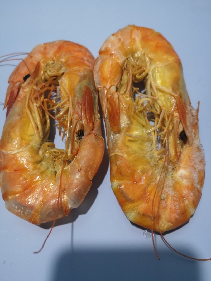 硬壳大对虾干大海的味道