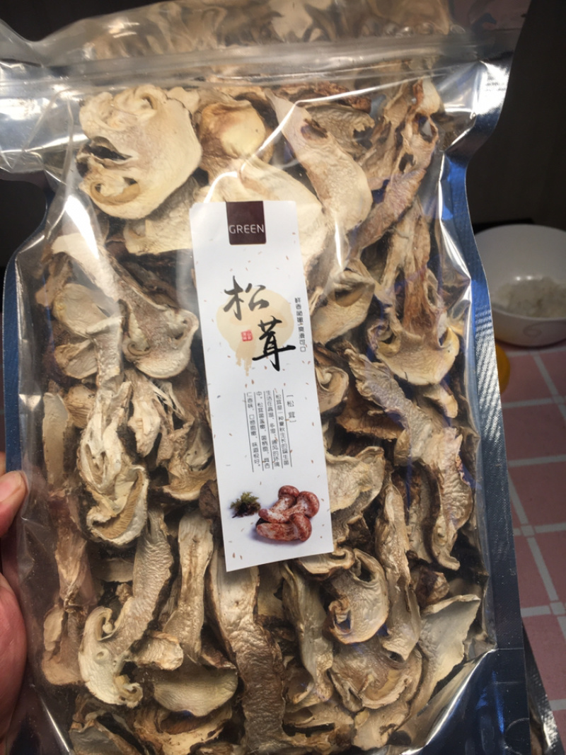 松茸干片大头片一件代发精品松茸干片带皮