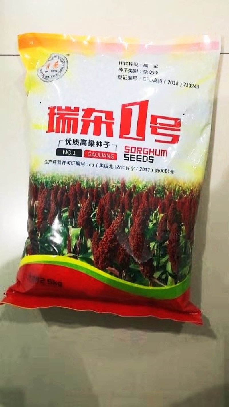 矮秆高产酿酒专用高产糯高粱种子红糯9号品种