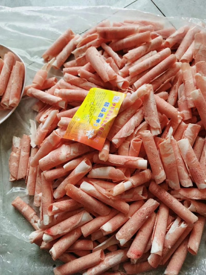 精品羔羊肉卷涮锅佳品，下锅不碎不散