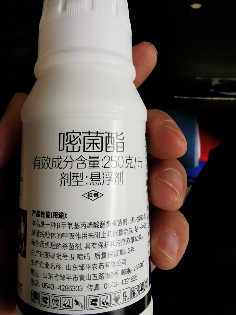 25%嘧菌酯花卉蔬菜果树白粉病红斑病叶斑病杀菌剂