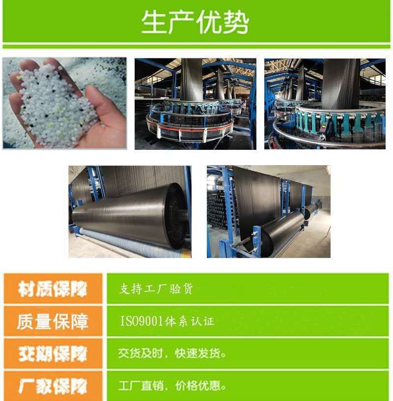 现代园林防草布pp编织防草布大棚果园用除草布