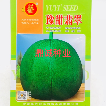 豫艺种业豫甜翡翠甜瓜绿皮绿肉清脆爽口