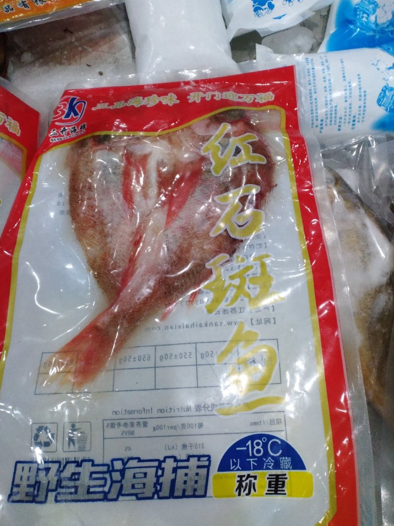红石斑鱼速冻调制生制红石斑鱼