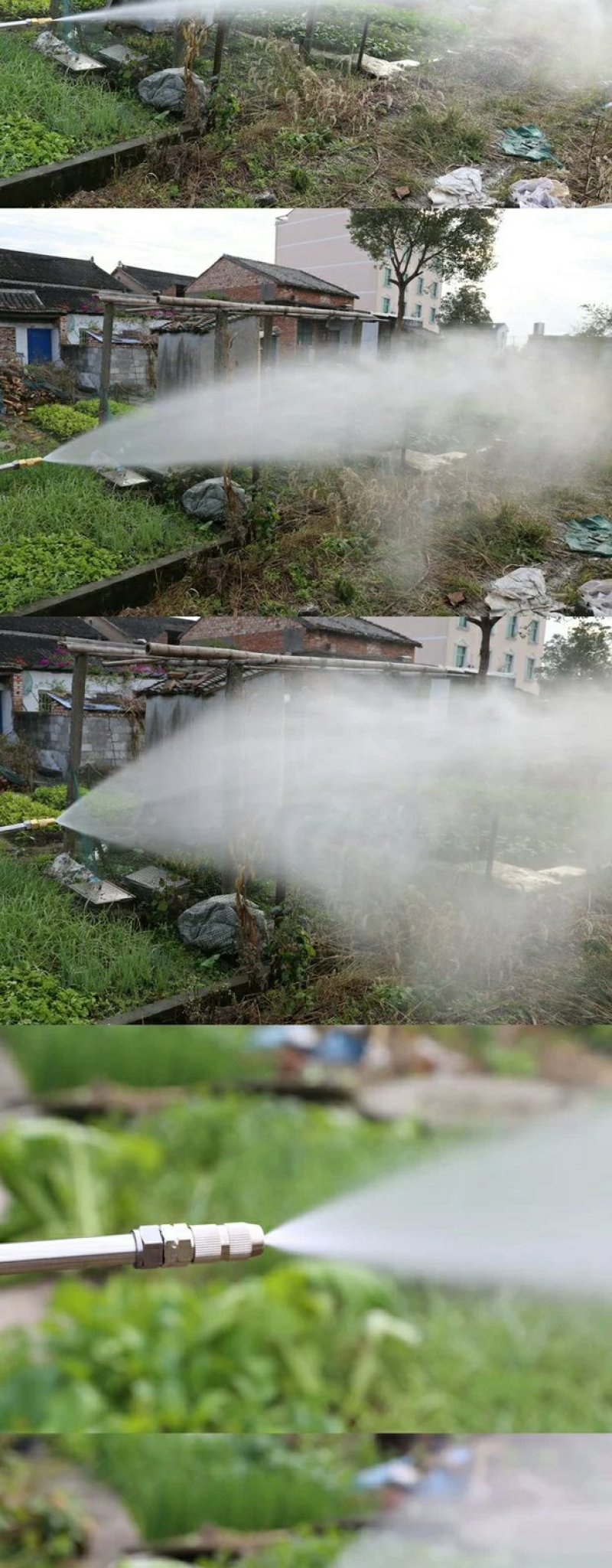 高压喷头雾化可调陶瓷喷嘴除尘工地降尘细雾农用喷雾器直喷喷