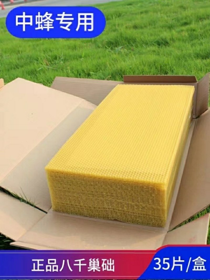 八千巢础中蜂巢础片蜜蜂蜡深房巢脾蜂箱养蜂工具