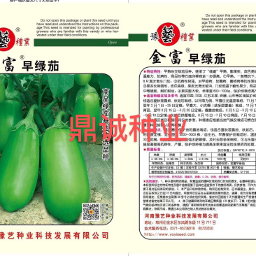 豫艺金富早绿茄青茄子