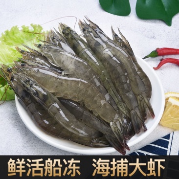 鲜活海鲜水产鲜货大虾活冻对虾冻虾白水湖东风袋