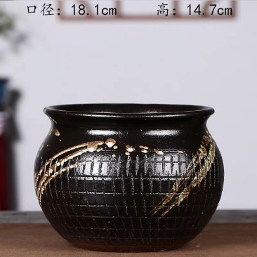 大号多肉花盆陶瓷大花盆简约大口径粗陶多肉植物特大组合花盆