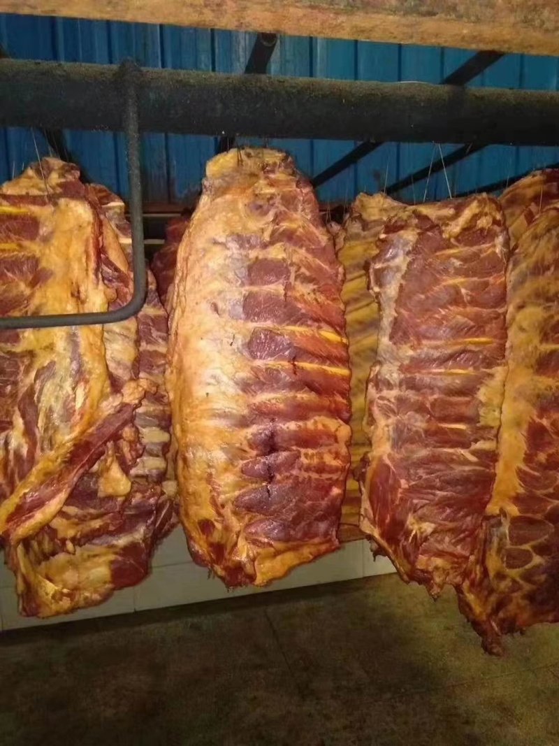 烟熏腊排骨全精排瘦排四川腊肉腊排骨批发干度好味道好
