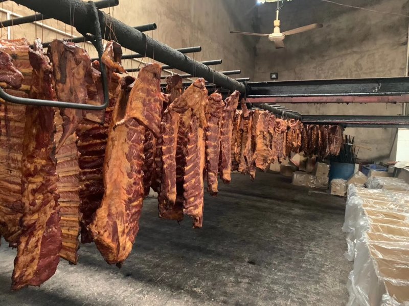 烟熏腊排骨全精排瘦排四川腊肉腊排骨批发干度好味道好