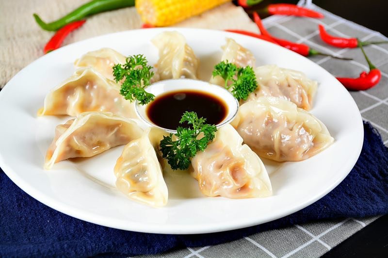 菌菇蒸饺三鲜玉米蒸饺鲜肉荠菜蒸饺一件20包/12只
