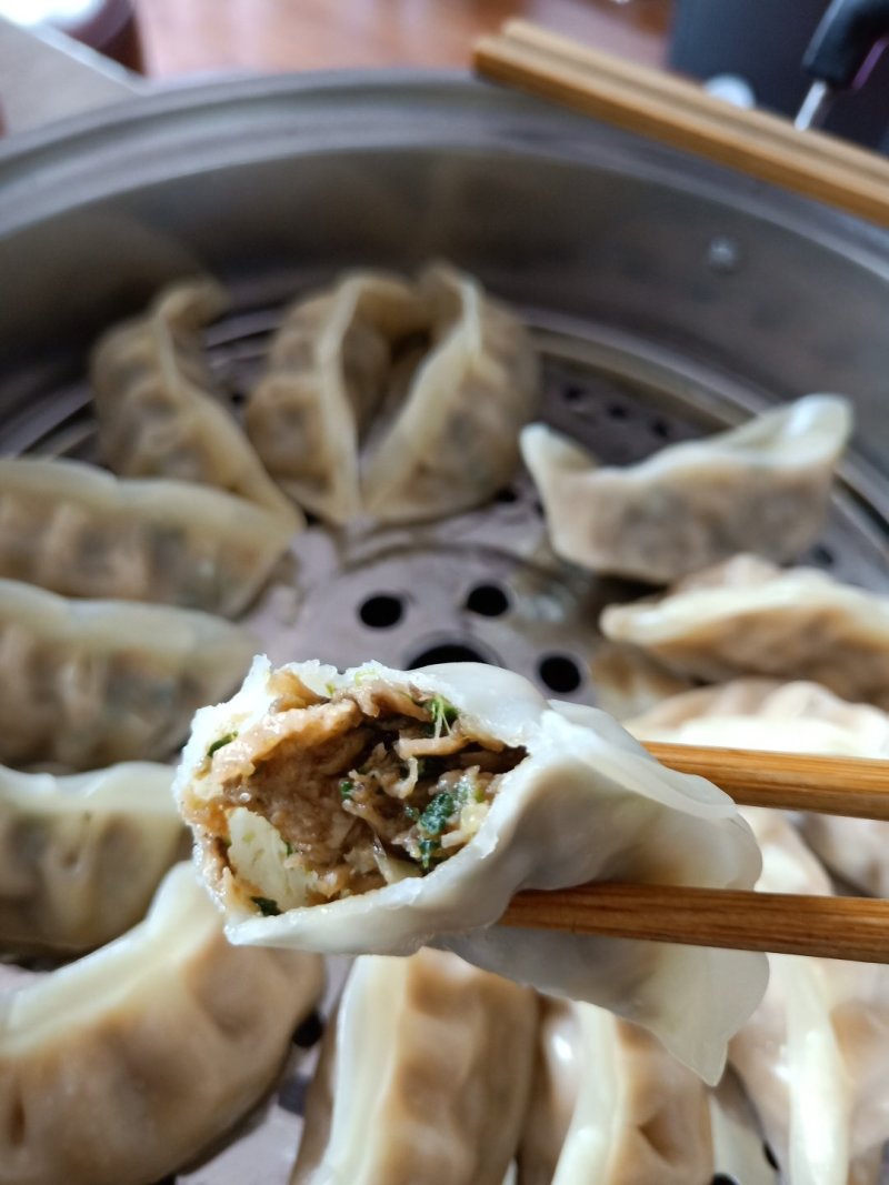 菌菇蒸饺三鲜玉米蒸饺鲜肉荠菜蒸饺一件20包/12只