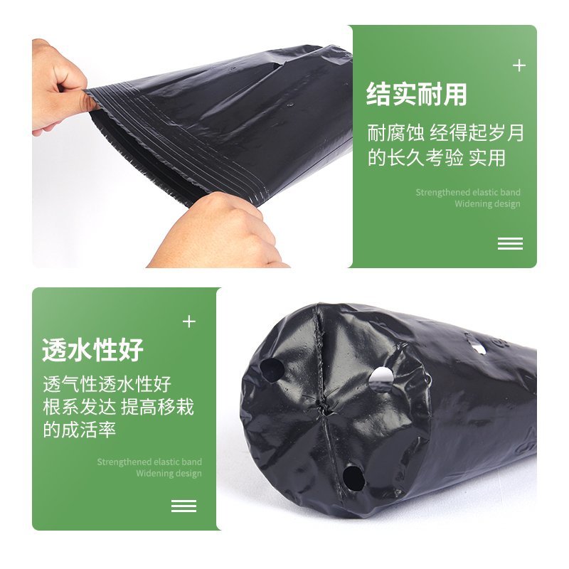 【优质营养钵】防老化营养杯黑色营养杯塑料育苗盆