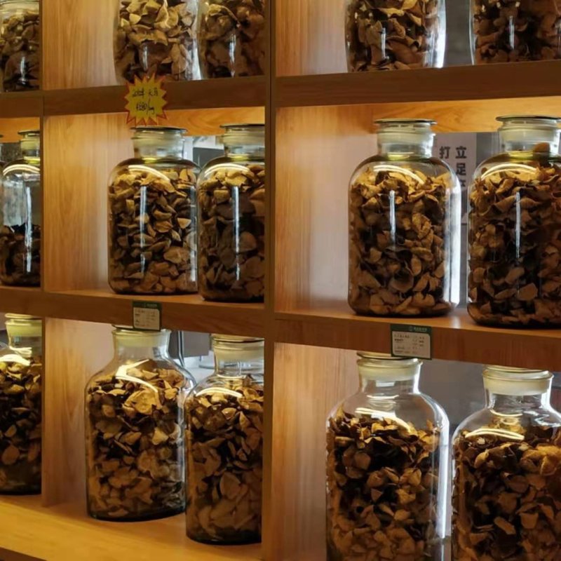 陈皮断皮新会陈皮礼盒装250克十五年陈皮玻璃瓶礼盒装批发