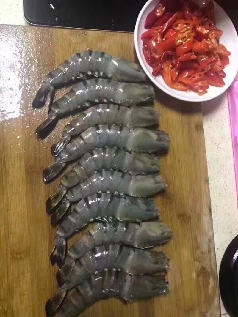 【顺丰包邮】黑虎虾净重370克/盒，3盒/件，一件代发