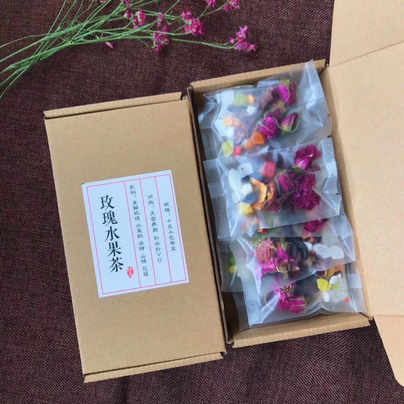 各种规格养生茶厂家批发一件代发玫瑰花茶水果茶