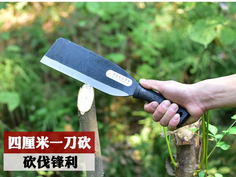砍柴刀镰刀开路刀柴刀户外锰钢砍山刀砍树刀劈柴伐木农用材刀