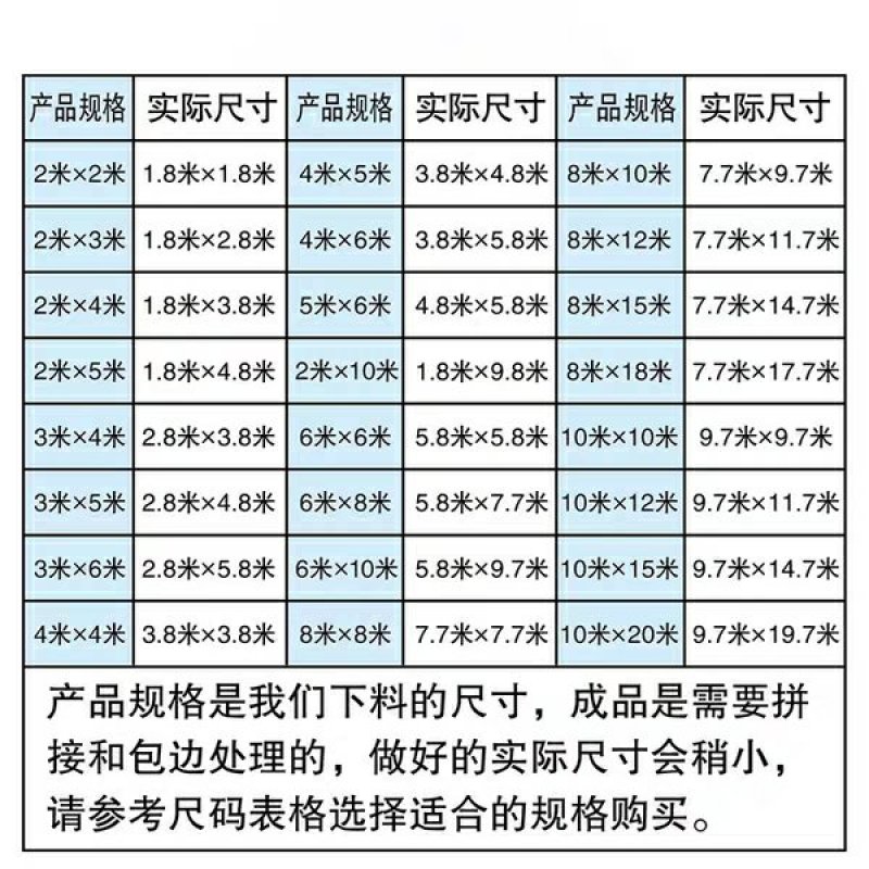 全新聚乙烯PE塑料编织雨布防水篷布规格齐全可开发票