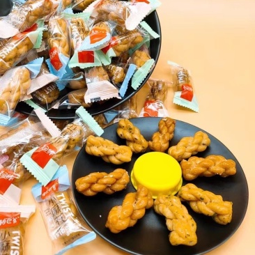 潮巴爷小麻花香酥麻花原味香葱味红糖味