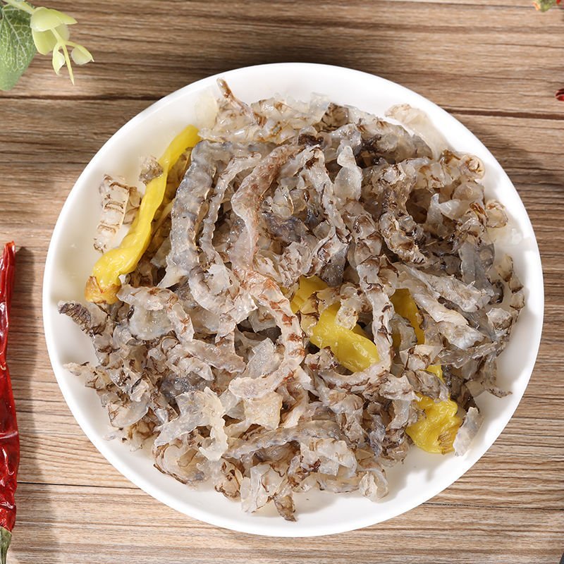 泡椒鱼皮即食泡椒鱼皮鱼皮懒人美食