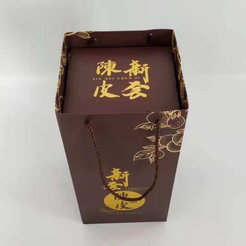 陈皮礼盒装纯干仓十年新会天马陈皮250克玻璃瓶礼盒装