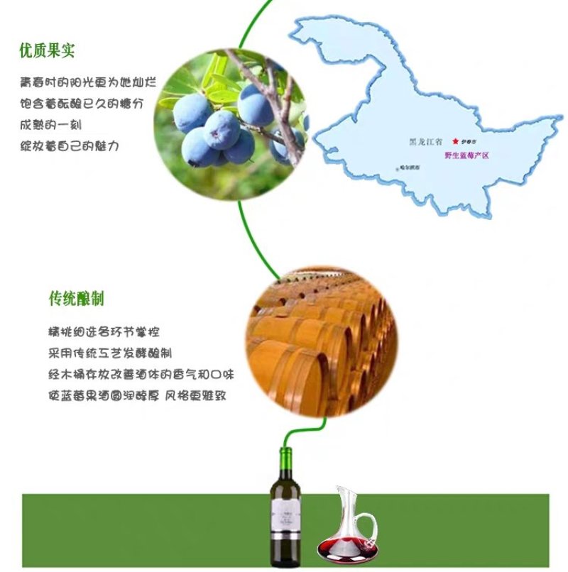 蓝莓果味酒口感清甜一件四瓶产地直供支持批发零售