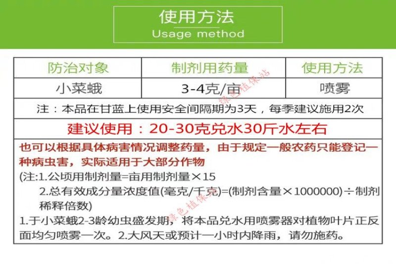 3%甲维盐甲氨基阿维菌素苯甲酸盐小菜蛾菜青虫杀虫剂