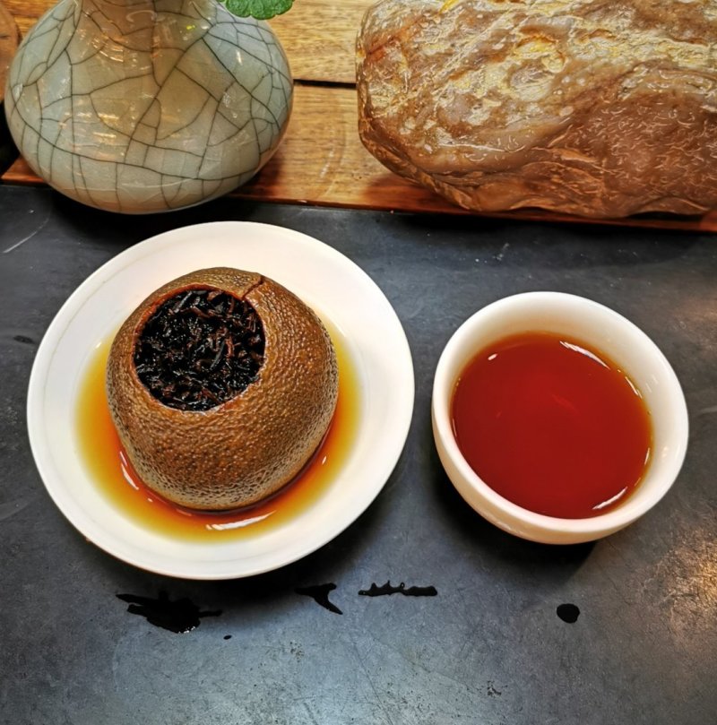 正宗生晒新会小青柑中青二红柑茶