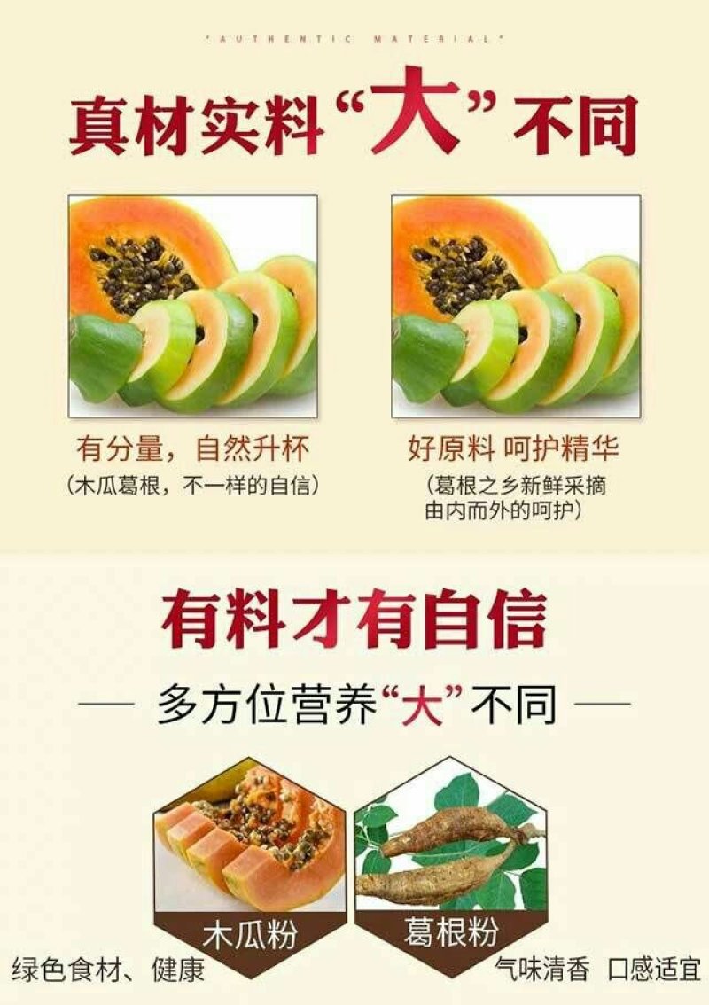 木瓜丰挺茶五宝茶八宝茶下垂平胸女人茶