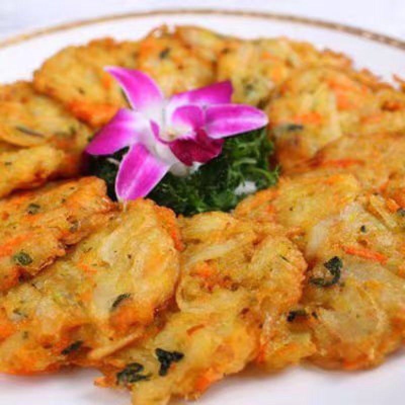 野菜虾饼速冻半成品特色点心6包/10片300g