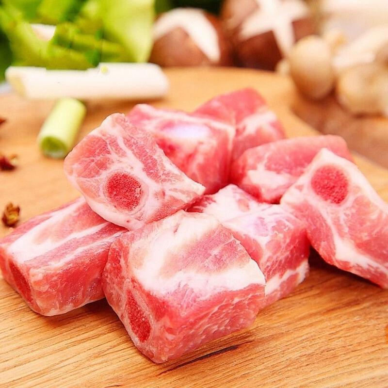 新鲜冷冻猪肉排骨粒猪肉排多肉排骨粒20斤无颈前排粒