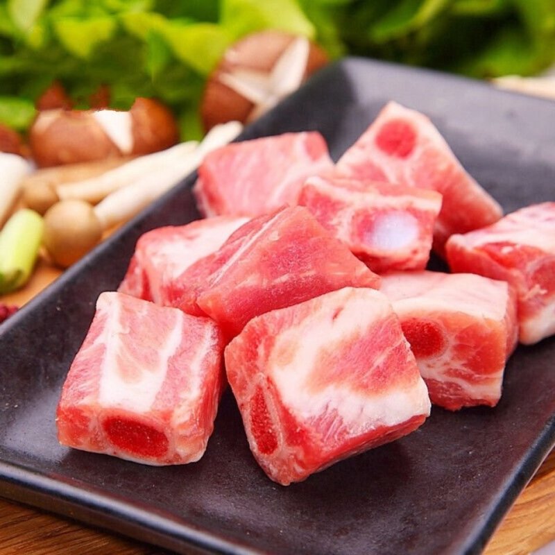 新鲜冷冻猪肉排骨粒猪肉排多肉排骨粒20斤无颈前排粒