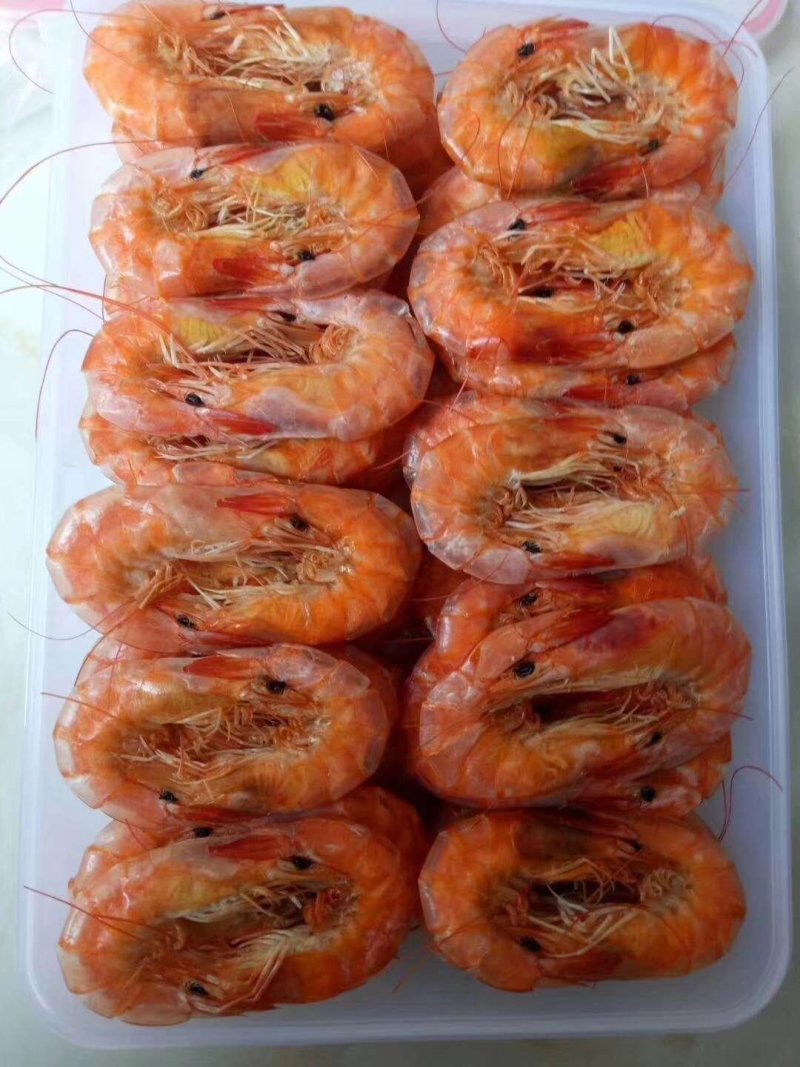 海水虾，活虾碳烤，皮肉分离，不咸，口感有劲道