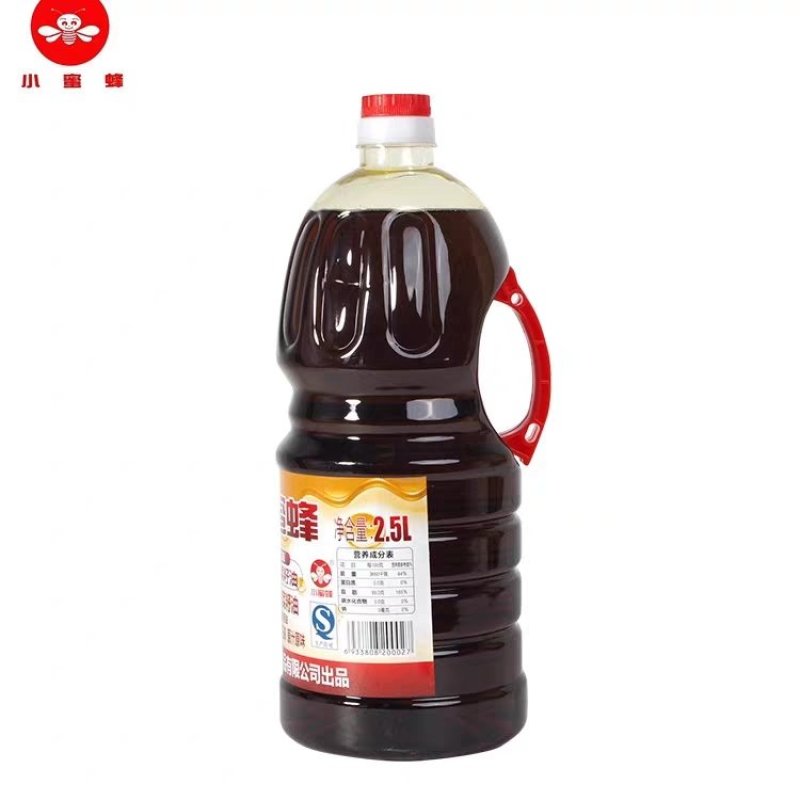 小蜜蜂浓香菜籽油农家自榨食用油物理压榨2.5L