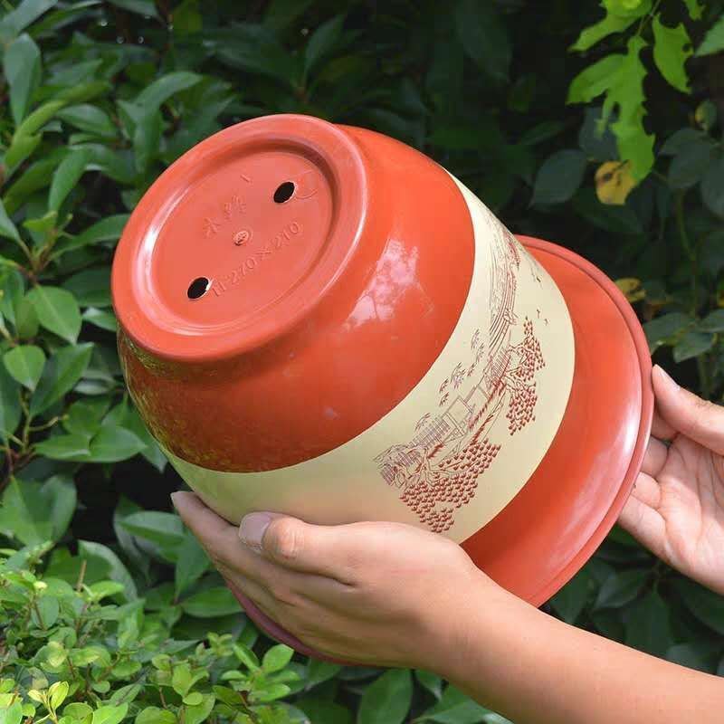 花盆《坏盆免费补发》全新料防陶瓷耐用花盆【包邮】