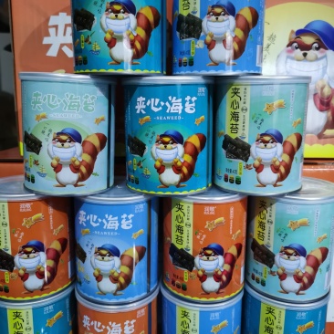 夹心海苔42克，价格优惠，片片脆。5种口味