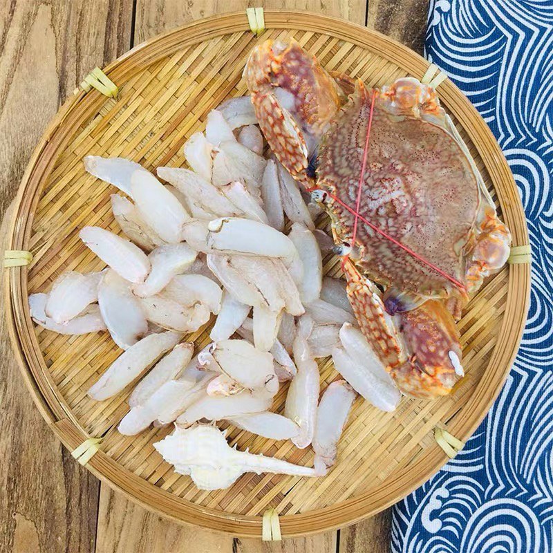 现敲蟹腿肉无泡发零添加蟹肉棒蟹钳肉蟹脚肉
