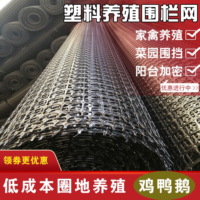 养鸡塑料网围栏网漏粪网阳台安全防护网隔离网鸡鸭围网