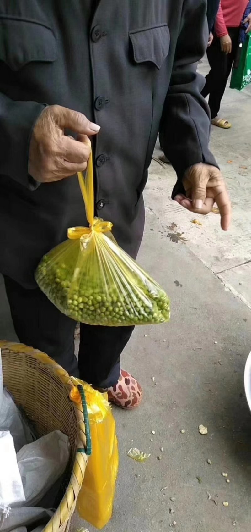 干豌豆一斤可以泡发两斤青豌豆零售10元模式跑江湖产品地摊